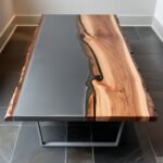 Grey Epoxy Resin Table