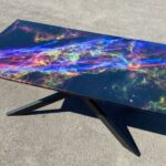 Purple Epoxy Resin Galaxy Table 150cm