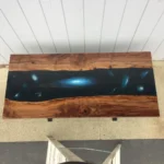 Coffee Epoxy Resin Galaxy Table 200cm