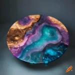 Epoxy Resin Galaxy Table Round 100cm