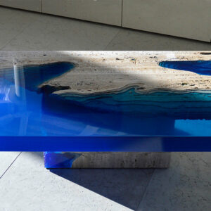 Epoxy Resin Marble Ocean Blue Table 150cm