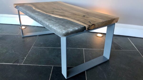 Grey Epoxy Resin Table 140 cm