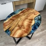 Oval Resin River Table 140cm