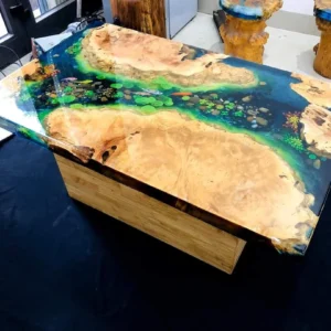 Resin Fish River Blue Table 160cm