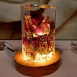 rose resin lamp