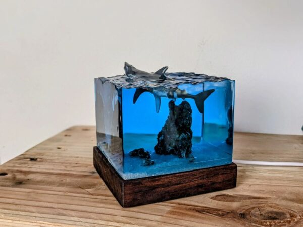 shark resin lamp