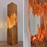 wood epoxy resin lamp